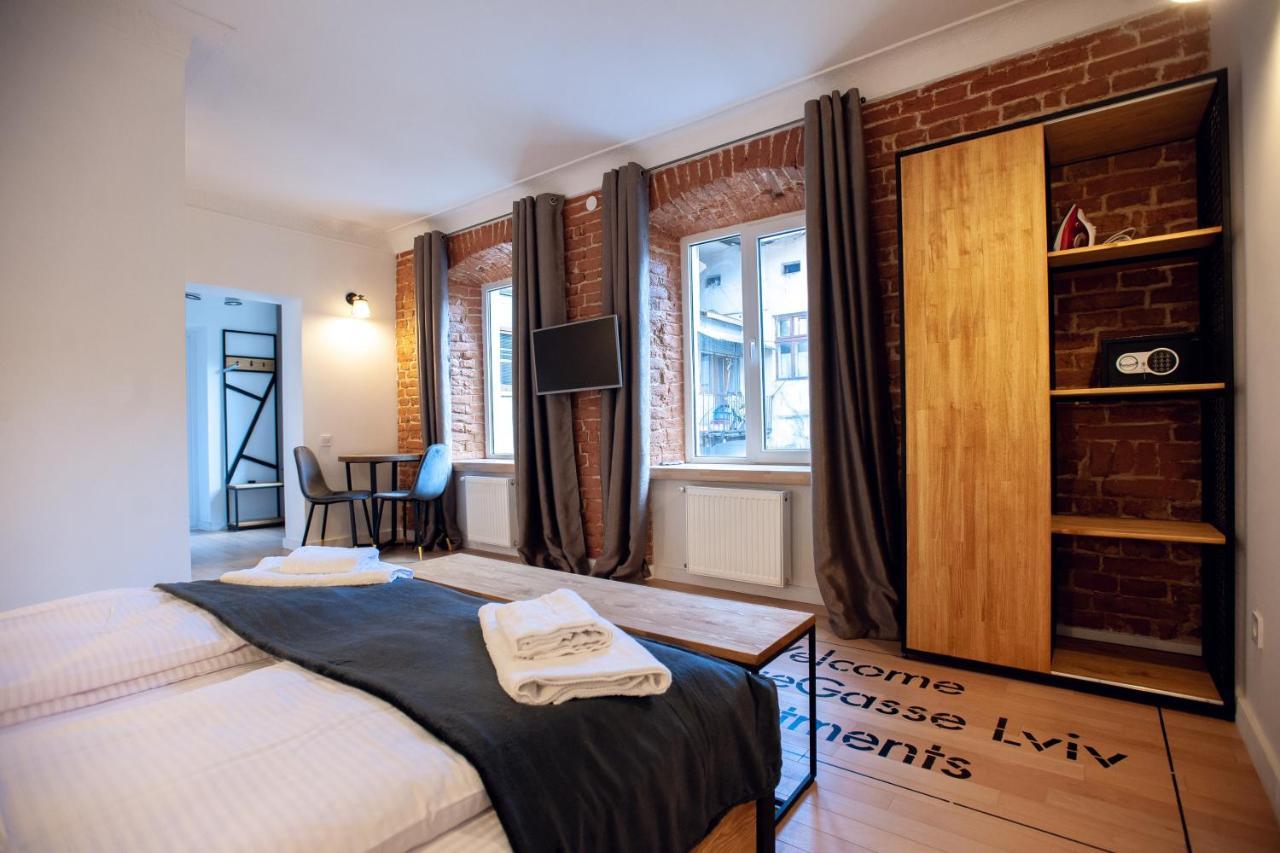 Neue Gasse Lviv Apartments Bagian luar foto